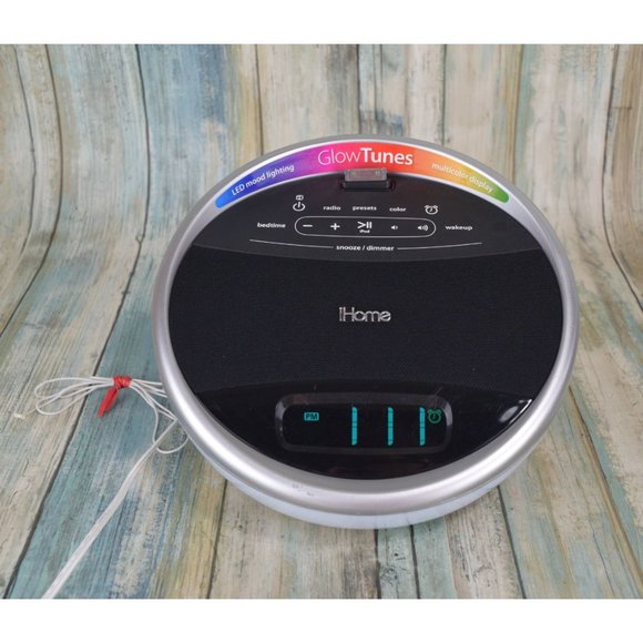 iHome GlowTunes Color Changing Alarm Clock Radio for Apple / iPod WORKS iA17 - Picture 5 of 13